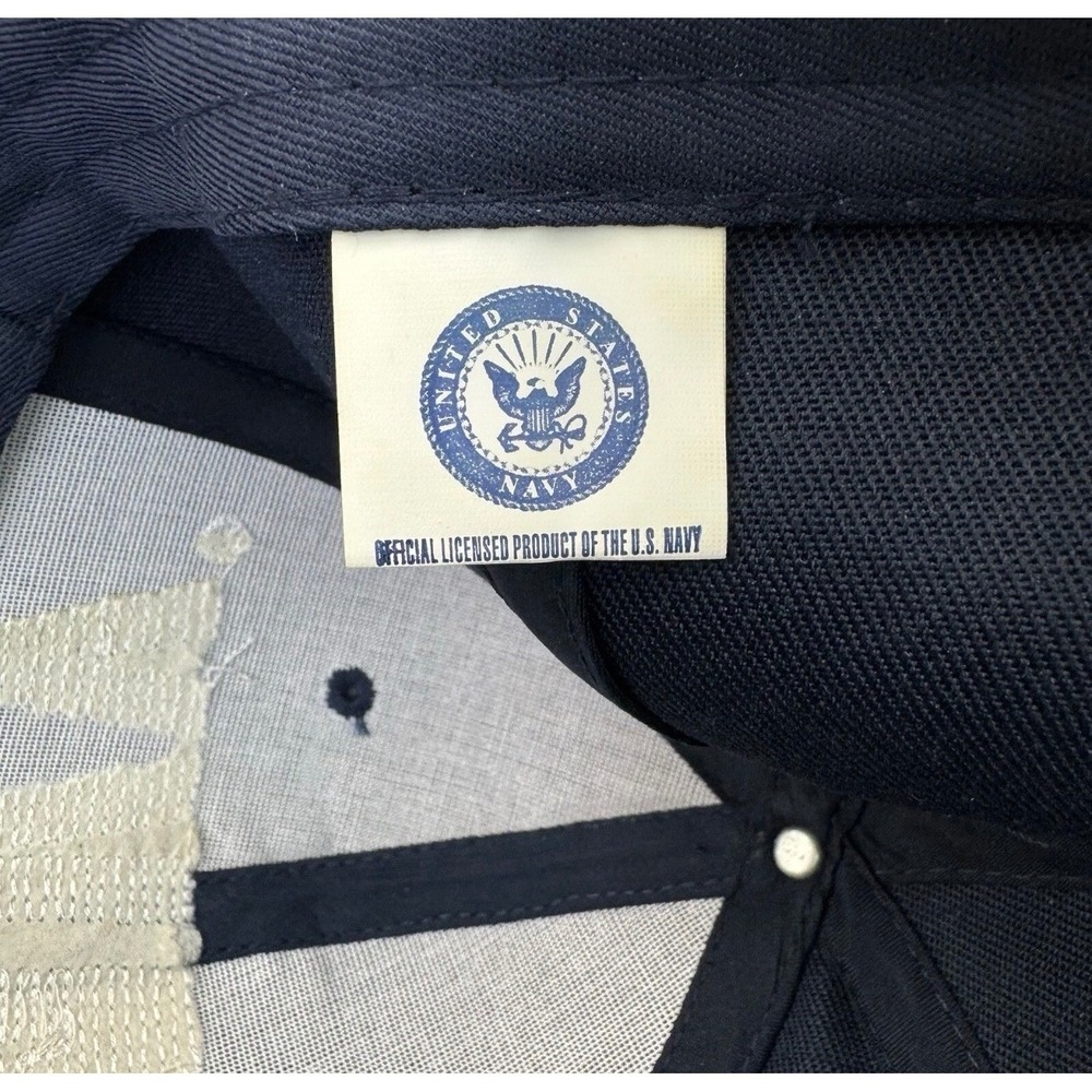 US Navy Hat Embroidered Eagle Anchor C Crested Navy Blue CAP5960 Kys Design Cap - Picture 6 of 8